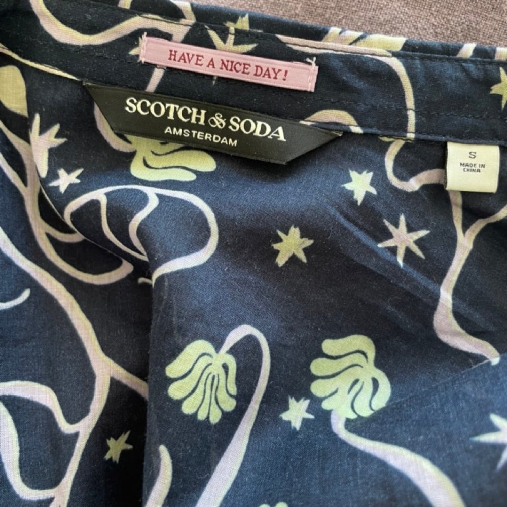 Scotch & Soda Semi-Sheer Button-Down Shirt - image 2